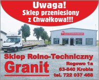 Logo firmy Sklep Rolno-techniczny Granit Radosław Małecki