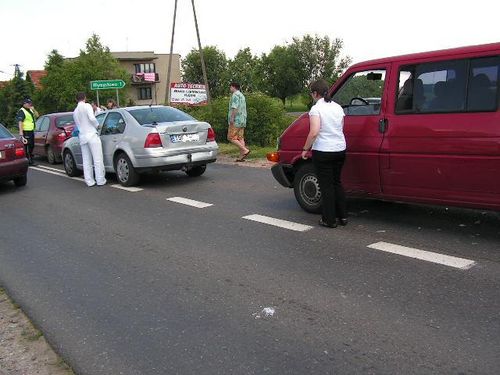 Karambol w Żychlewie - zdjęcia