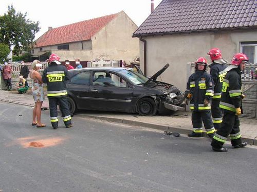 Wypadek w Brzeziu - zdjęcia