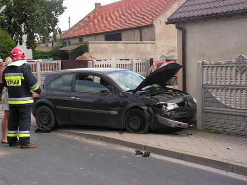 Wypadek w Brzeziu - zdjęcia