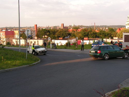 Wymusił pierwszeństwo ? zdjęcia