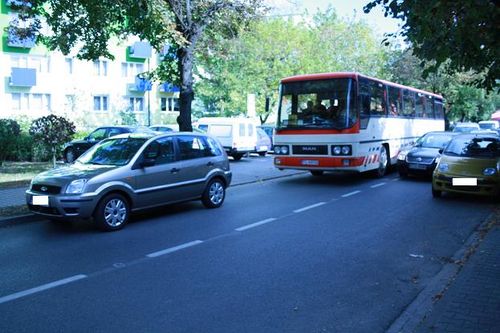 Ford zablokował drogę - zdjęcia