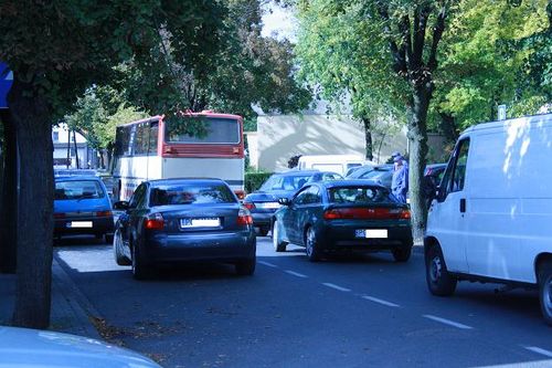Ford zablokował drogę - zdjęcia