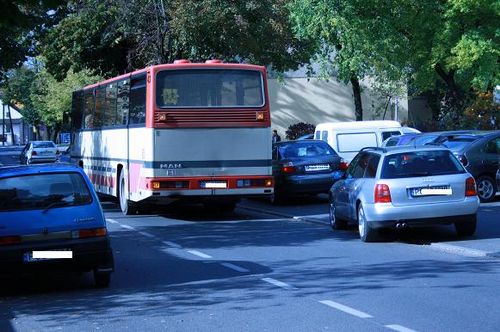 Ford zablokował drogę - zdjęcia
