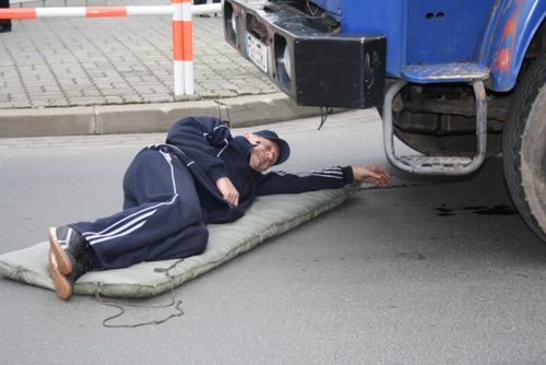 Śmiertelny wypadek w centrum - fotorelacja
