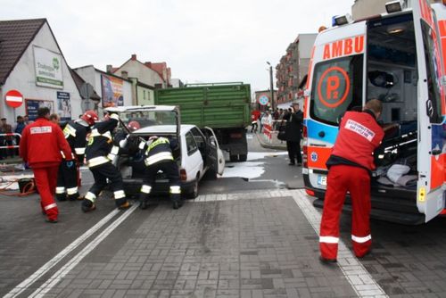 Śmiertelny wypadek w centrum - fotorelacja