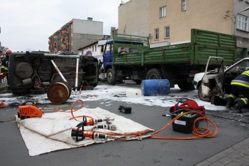 Śmiertelny wypadek w centrum - fotorelacja