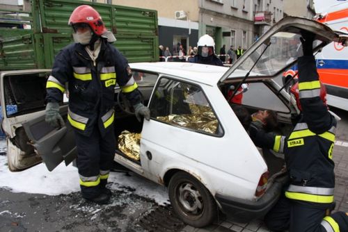 Śmiertelny wypadek w centrum - fotorelacja