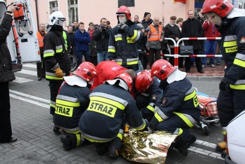 Śmiertelny wypadek w centrum - fotorelacja