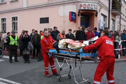 Śmiertelny wypadek w centrum - fotorelacja