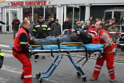 Śmiertelny wypadek w centrum - fotorelacja