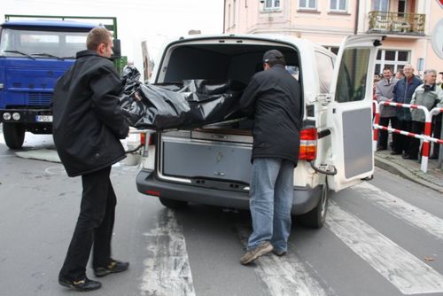 Śmiertelny wypadek w centrum - fotorelacja