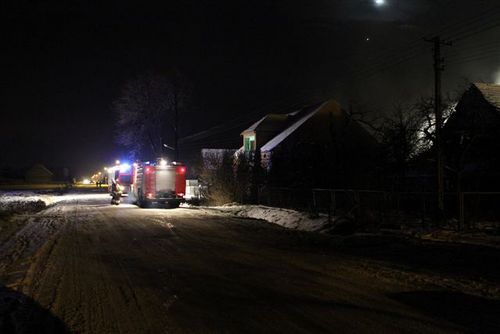 Pożar w Ludwinowie - fotorelacja