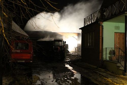 Pożar w Ludwinowie - fotorelacja