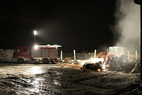 Pożar w Ludwinowie - fotorelacja