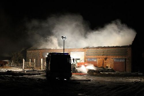 Pożar w Ludwinowie - fotorelacja