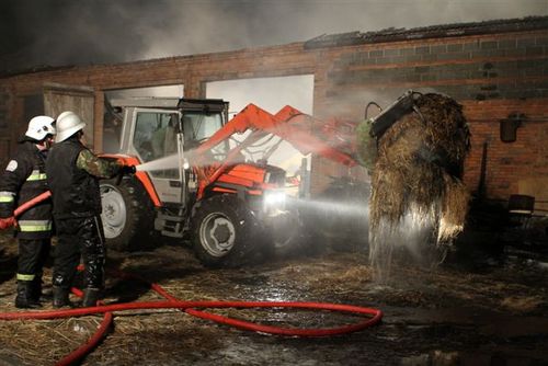 Pożar w Ludwinowie - fotorelacja