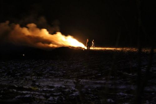 Pożar w Ludwinowie - fotorelacja