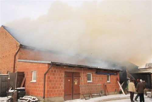 Pożar w Ludwinowie - fotorelacja