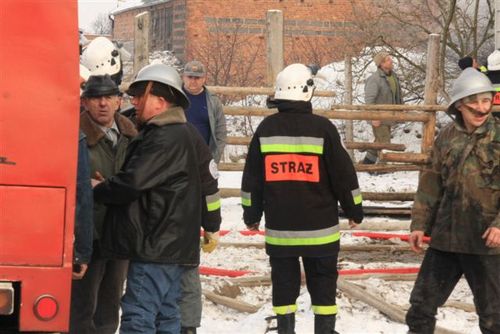 Pożar w Ludwinowie - fotorelacja