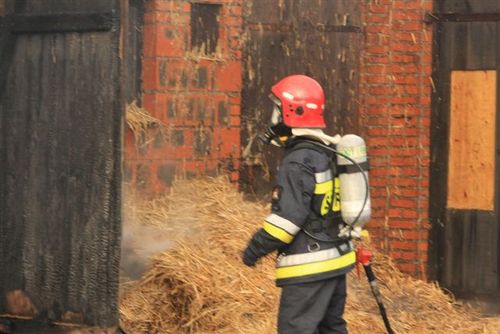 Pożar w Ludwinowie - fotorelacja
