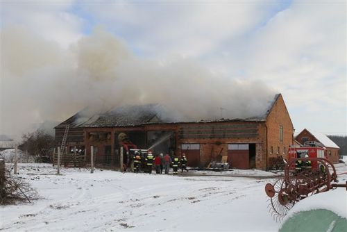 Pożar w Ludwinowie - fotorelacja