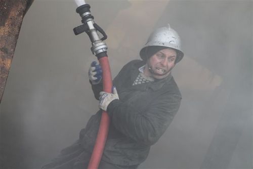 Pożar w Ludwinowie - fotorelacja