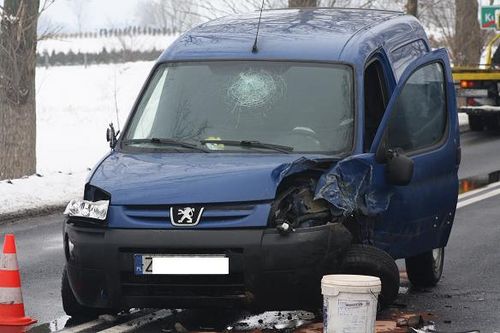 Nie zdążył wyprzedzić - fotorelacja