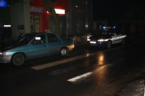 Wypadek na przejściu dla pieszych - zdjęcia