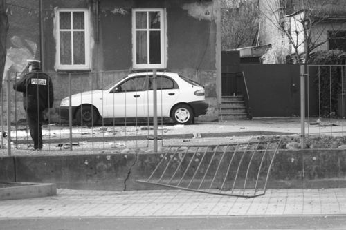 Eksplodował samochód - fotorelacja