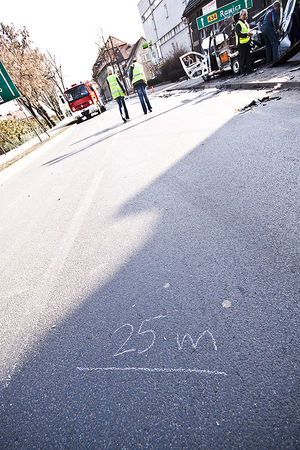 Eksplodował samochód - fotorelacja
