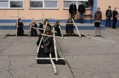 Patriotyczne przedstawienie  - zdjęcia