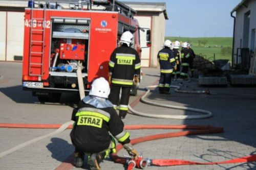 Gasili pożar w Czachorowie - zdjęcia