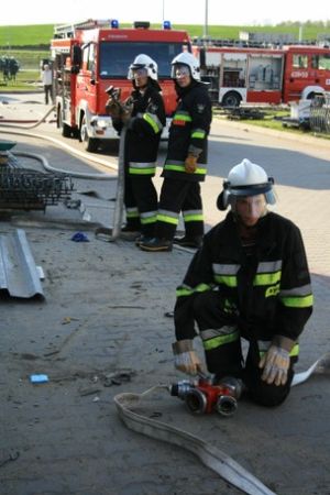 Gasili pożar w Czachorowie - zdjęcia