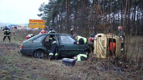 Symulowany wypadek (galeria)