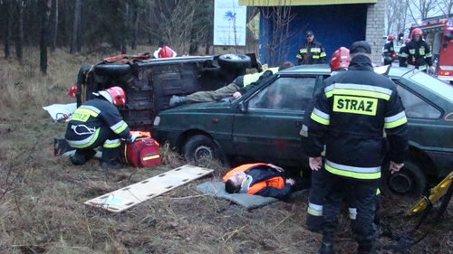 Symulowany wypadek (galeria)