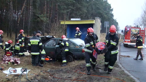 Symulowany wypadek (galeria)