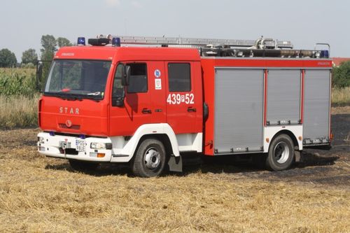 Spłonęło 20ha zboża i samochód - zdjęcia