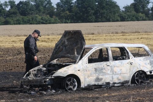 Spłonęło 20ha zboża i samochód - zdjęcia