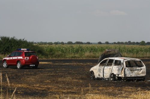 Spłonęło 20ha zboża i samochód - zdjęcia