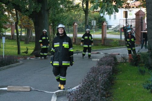 Pożar internatu, są ranni - fotorelacja