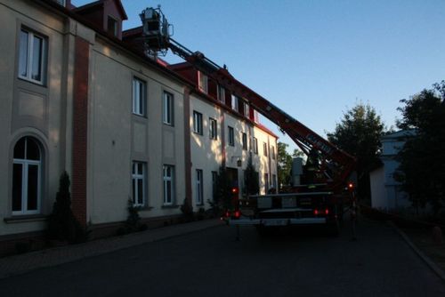 Pożar internatu, są ranni - fotorelacja