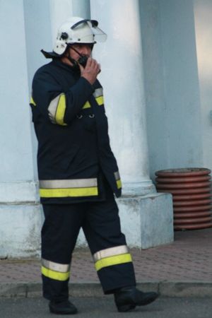 Pożar internatu, są ranni - fotorelacja