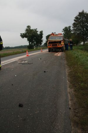 Kolizja w Starej Krobi - zdjęcia