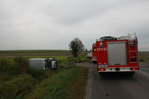 Kolizja w Starej Krobi - zdjęcia