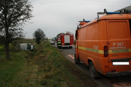 Kolizja w Starej Krobi - zdjęcia