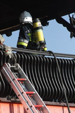 Pożar i wypadek Siedlcu - zdjęcia