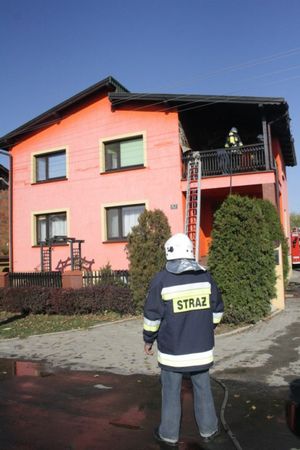 Pożar i wypadek Siedlcu - zdjęcia