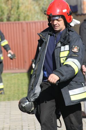 Pożar i wypadek Siedlcu - zdjęcia