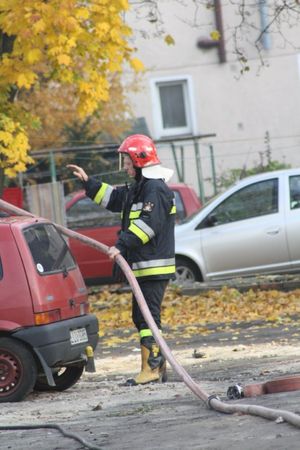 Pożar w centrum miasta - foto